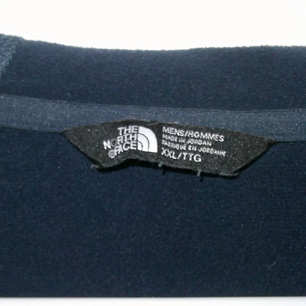 The North Face Full Zip Hoodie Jacket Gray‎ Blue XXL